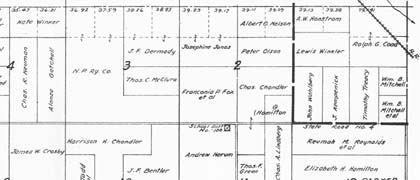 1923 Plat Map: Lewis Winker 100 acres